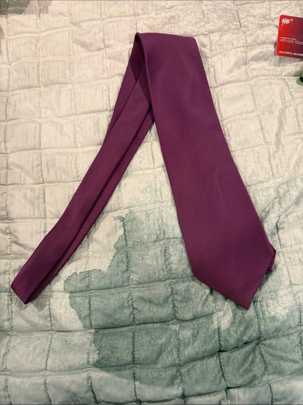 Solid Plum Purple Men's Tie